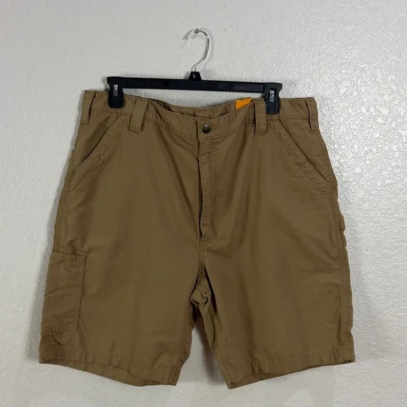 Carhartt Men’s Khaki/Tan Cargo Work Shorts,Size 42 ,Loose Fit Canvas - Picture 7 of 17